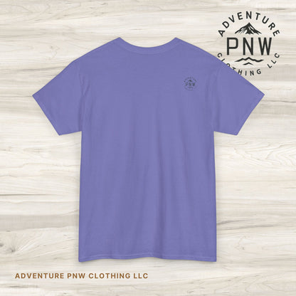 Forest Mountain T Shirt, Nature Lover Hiking Outdoorsy Tee, Glamping Adventure Vintage Tshirt, 90s Retro Camping Top, Unisex Heavy Cotton
