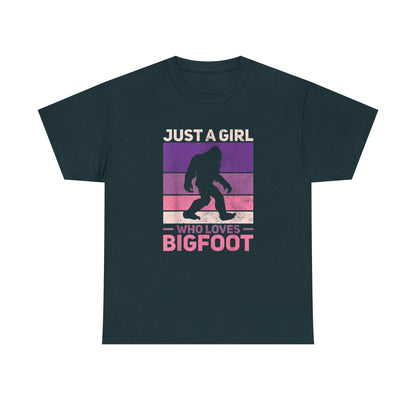 Bigfoot Valentine Shirt, Funny Tee, Unisex Heavy Cotton Tee, Bigfoot Love T-shirt, Valentines Day Gift For Him, Bigfoot Lover Gift,