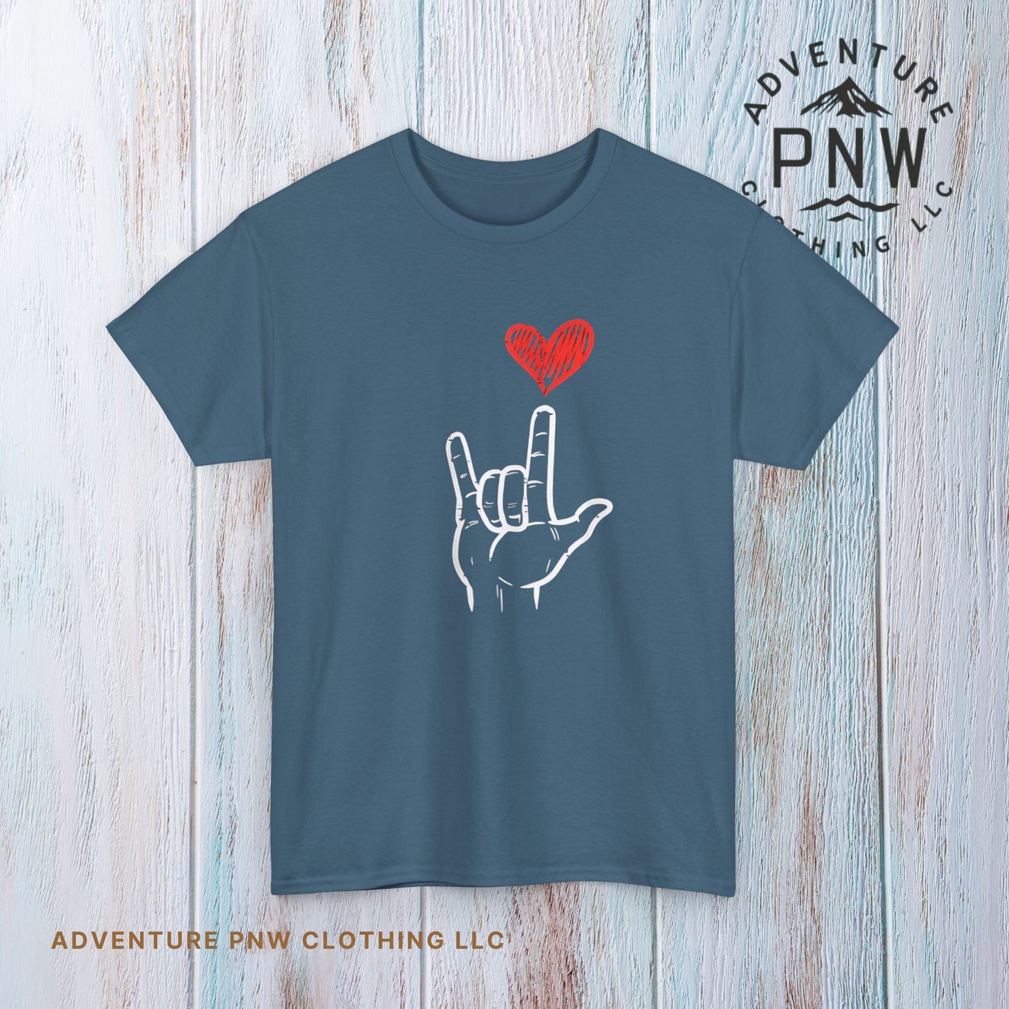 Valentines Day I Love You Hand Sign Heart Unisex T-Shirt, Gift for Him or Her, Valentines Tee, Love Gesture Graphic Tee, Romantic Shirt,
