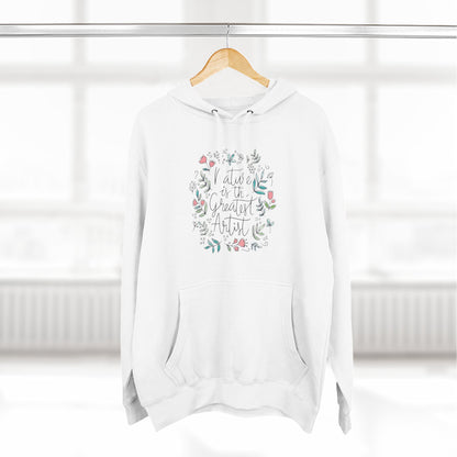 Nature is Great Artist Hoodie - Floral Graphic Botanical Garden Lover Gift, Romantic Nature Print Apparel, Spring Blossoms Top, Unisex