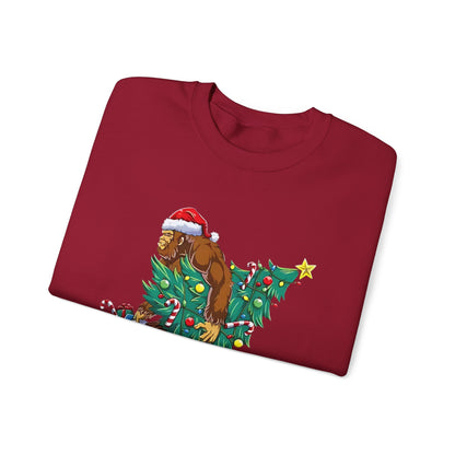 Adventure Bigfoot Christmas Lights Sweatshirt – Unisex Jumper
