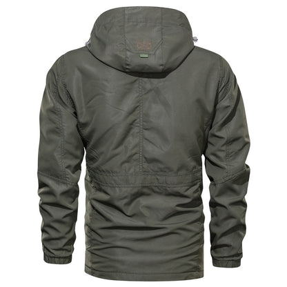 Men's Hooded Mid-Length Casual Jacket | Lightweight Outdoor Spring & Autumn Wear