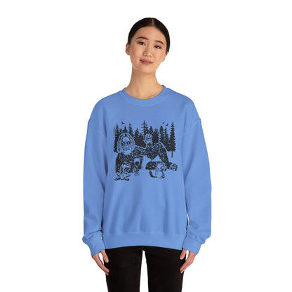 Bigfoot Sweatshirt - Funny Sasquatch Men Women Guys Weird Squatchy Unisex Crewneck, Sweatshirt Hoodie Pullover, Gift for Cryptid