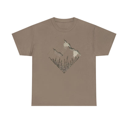 Mountain Range Adventure Unisex Tee, Hiking T-Shirt National Parks, Outdoors Gift Nature Lover Shirt, Diamond Range Shirt