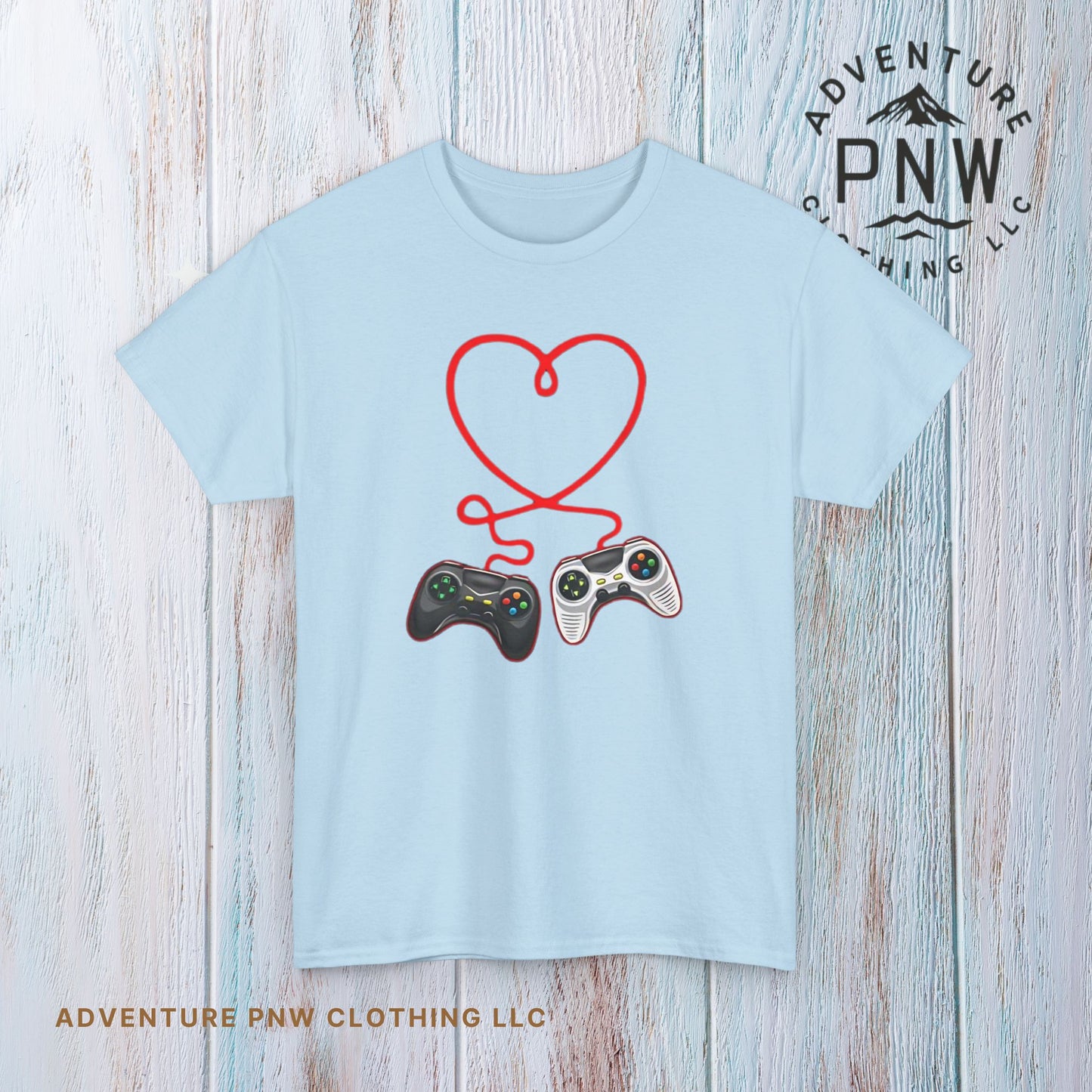 Video Gamer Valentines Day T-Shirt, Gamer Heart Tee, Valentines Gift for Him or Her, Unisex Gaming Shirt, Controller Love  Unisex Shirt