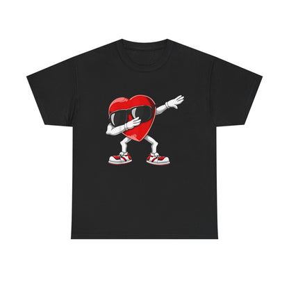 Dabbing Heart Funny Gifts Mens Kids Boys Valentines Day T-Shirt, V day cute shirt for him or her - Unisex Tee, Valentine's Day Tee, Funny