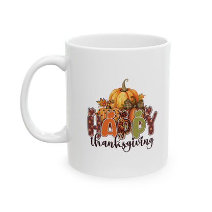 Adventure Happy Thanksgiving Ceramic Mug, (11oz, 15oz)