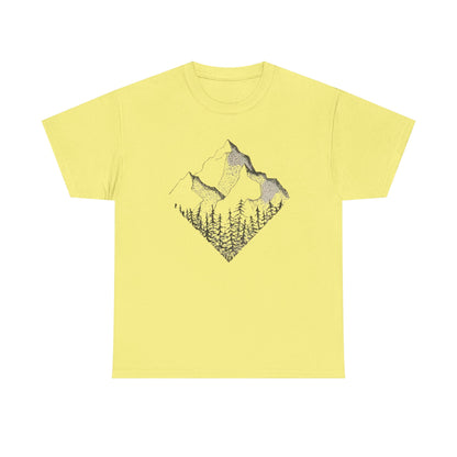 Mountain Range Adventure Unisex Tee, Hiking T-Shirt National Parks, Outdoors Gift Nature Lover Shirt, Diamond Range Shirt