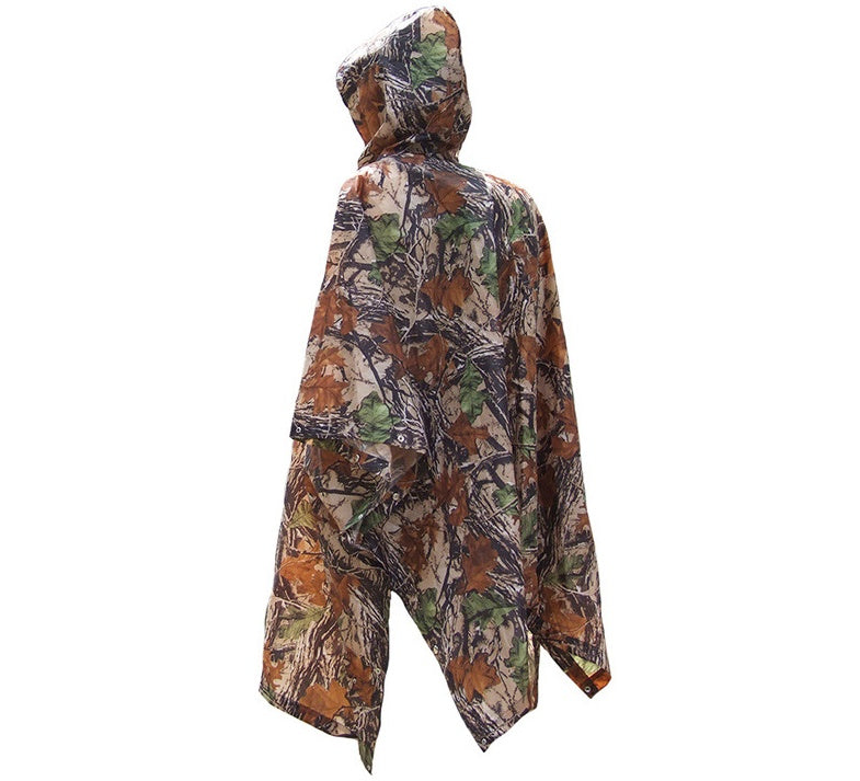 Jungle through mountaineering camouflage  Outdoor hiking poncho