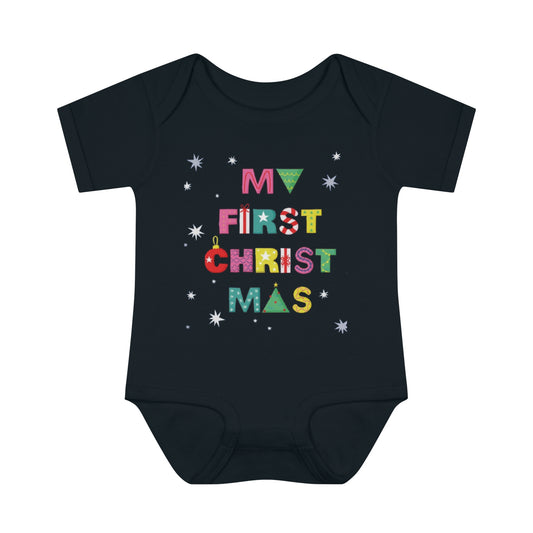 MY FIRST CHRISTMASS |Infant Baby Rib Bodysuit |Christmas Adventure Outfit