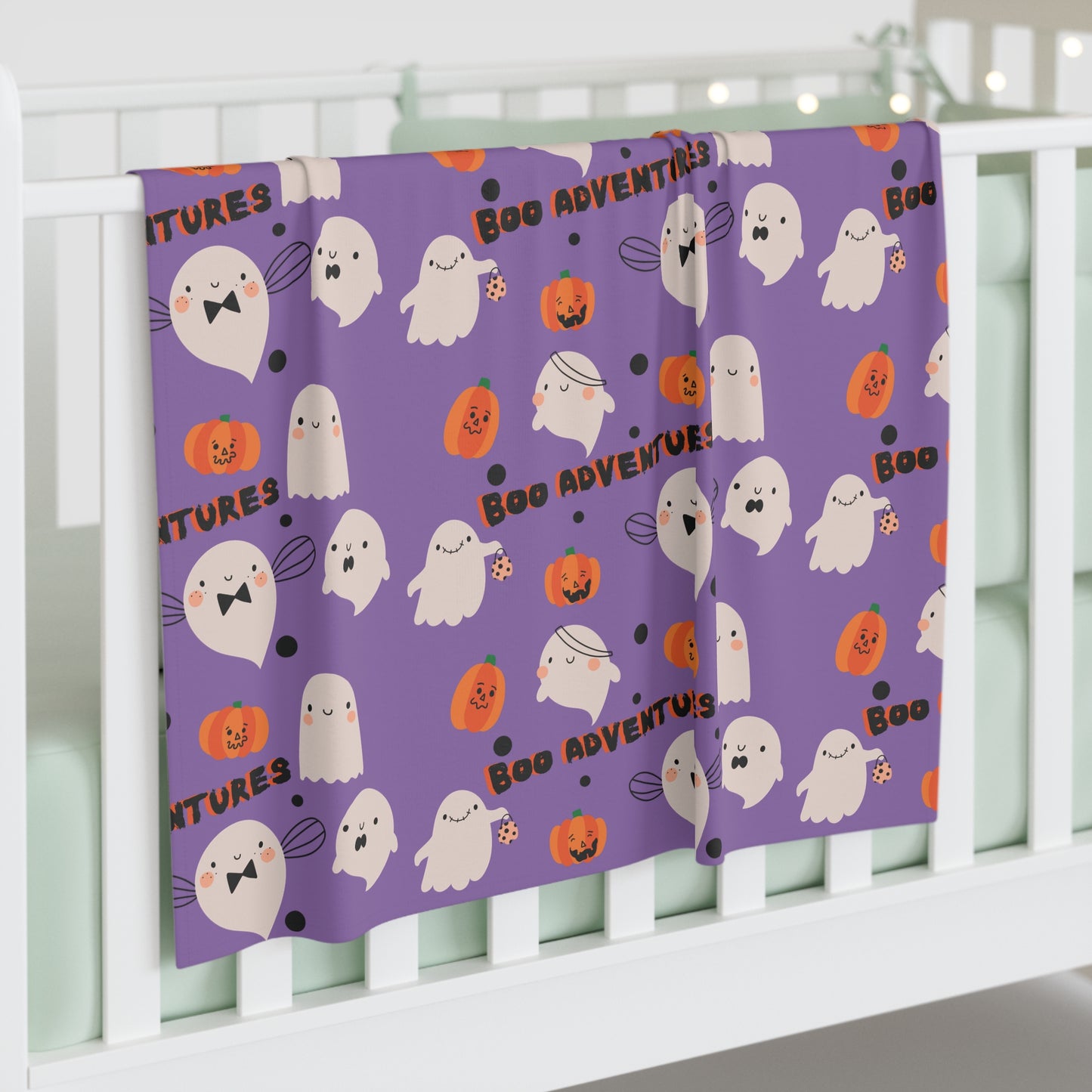 Boo Adventure Ghost & Pumpkin Baby Swaddle