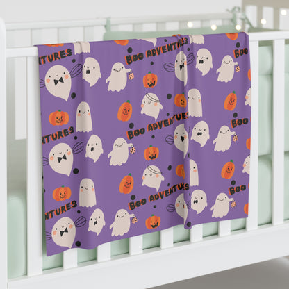Boo Adventure Ghost & Pumpkin Baby Swaddle