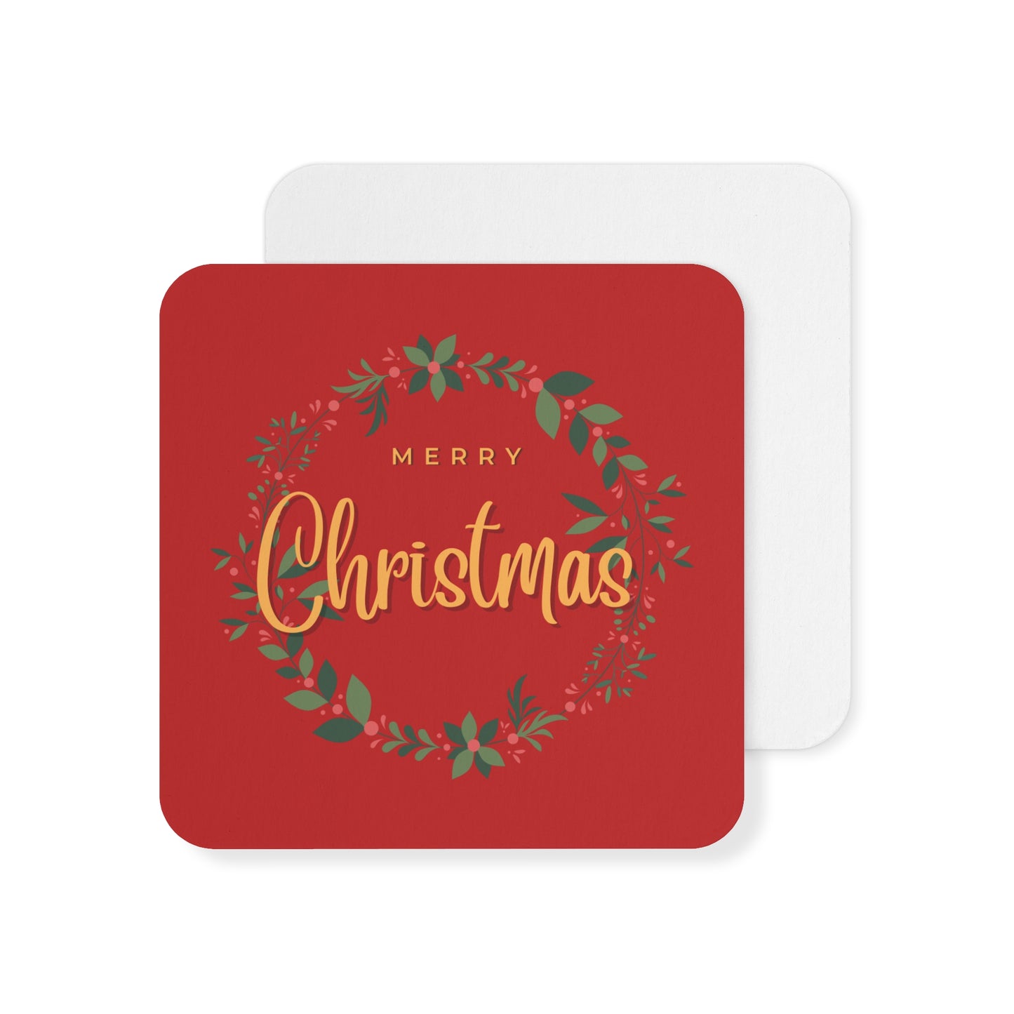 Merry Christmas Coasters (50, 100 pcs) |Christmas Adventure Decorations |Christmas Glassware Coasters