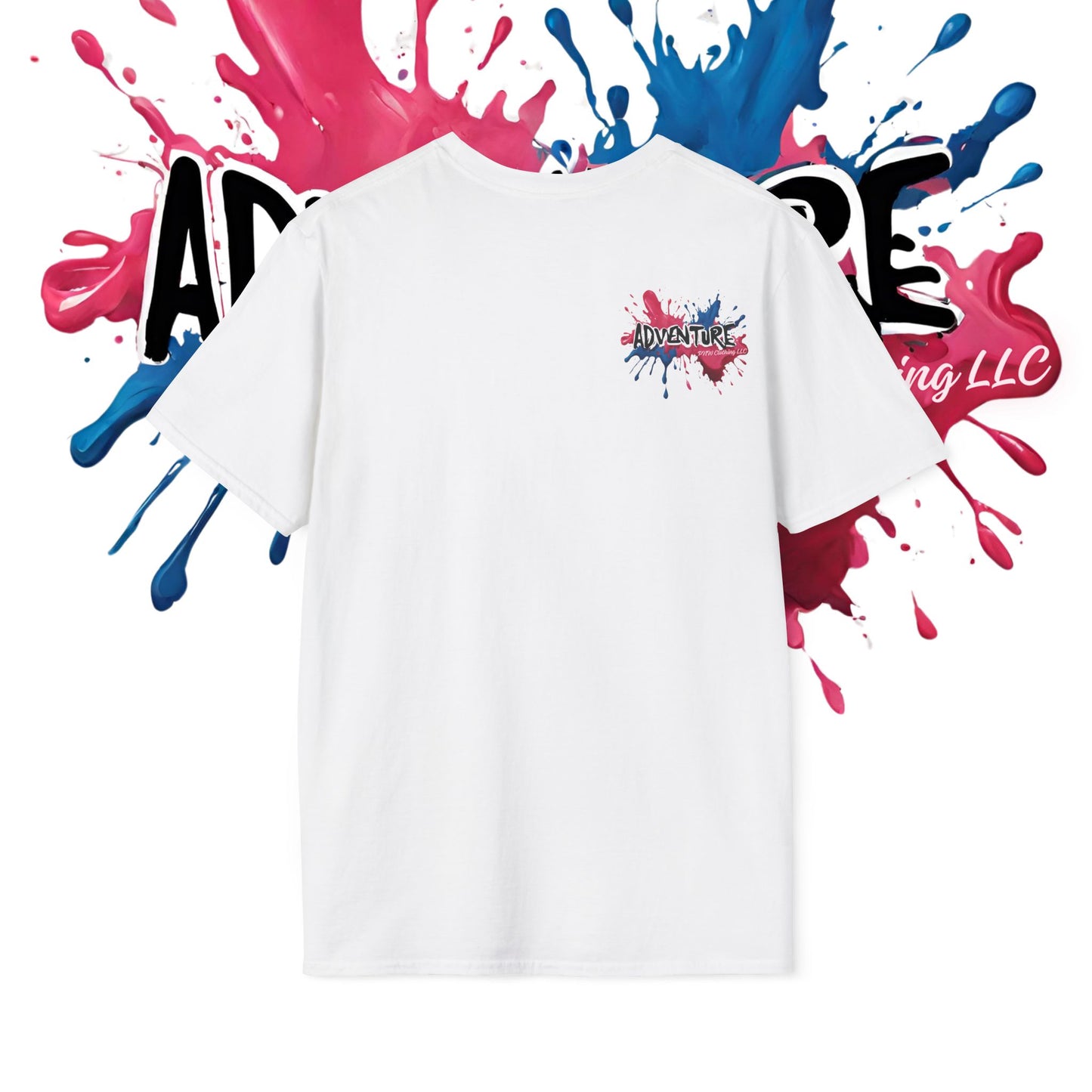 Pink, Red, & Blue Splash Paint Adventure PNW Clothing LLC T-shirt