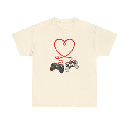 Video Gamer Valentines Day T-Shirt, Gamer Heart Tee, Valentines Gift for Him or Her, Unisex Gaming Shirt, Controller Love  Unisex Shirt