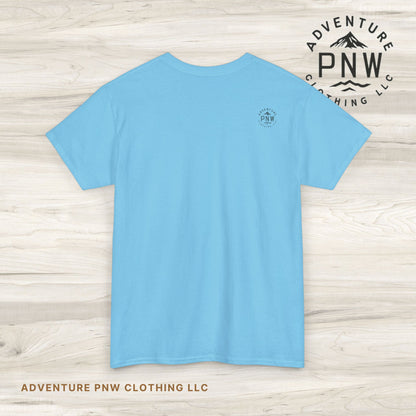 Nature Guitar Men T-Shirt, Creative Guitar Printed Tee for Glamping & Adventure, Outdoorsy Shirt