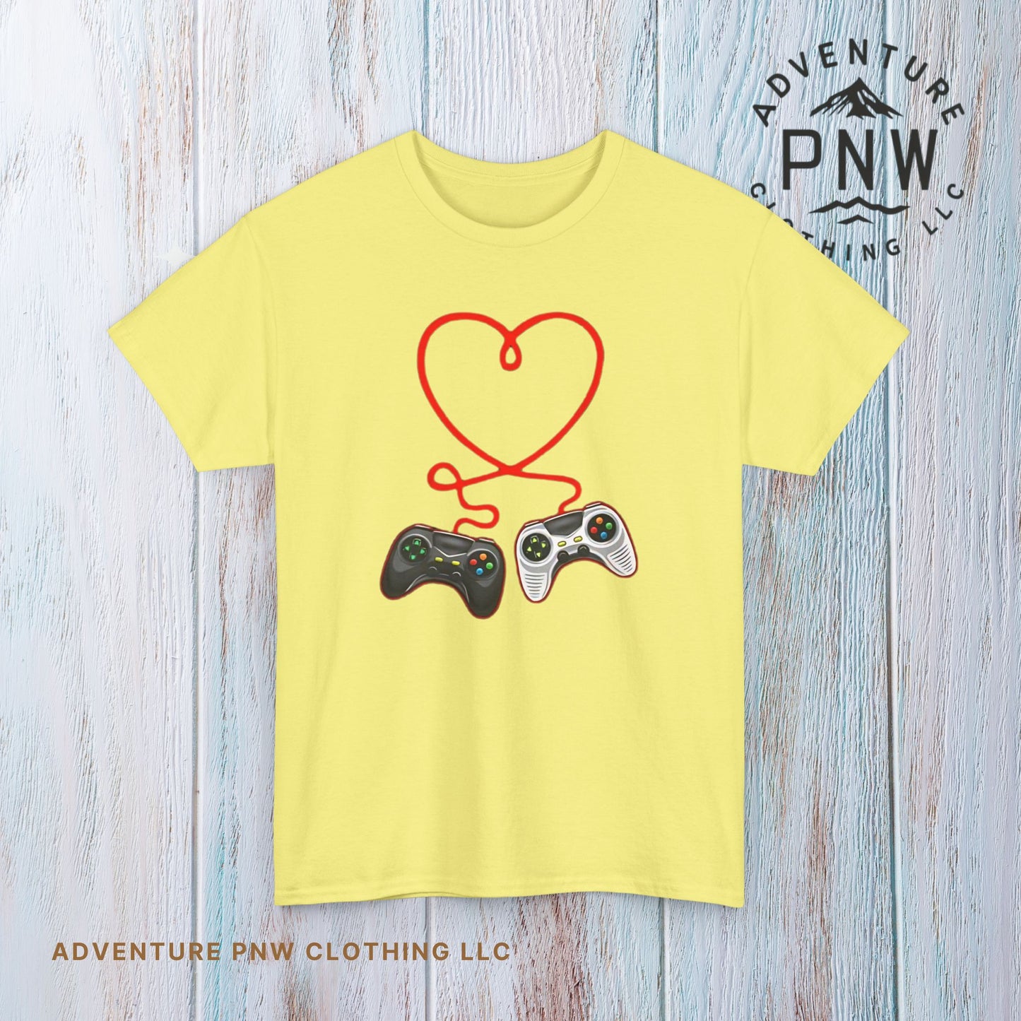 Video Gamer Valentines Day T-Shirt, Gamer Heart Tee, Valentines Gift for Him or Her, Unisex Gaming Shirt, Controller Love  Unisex Shirt