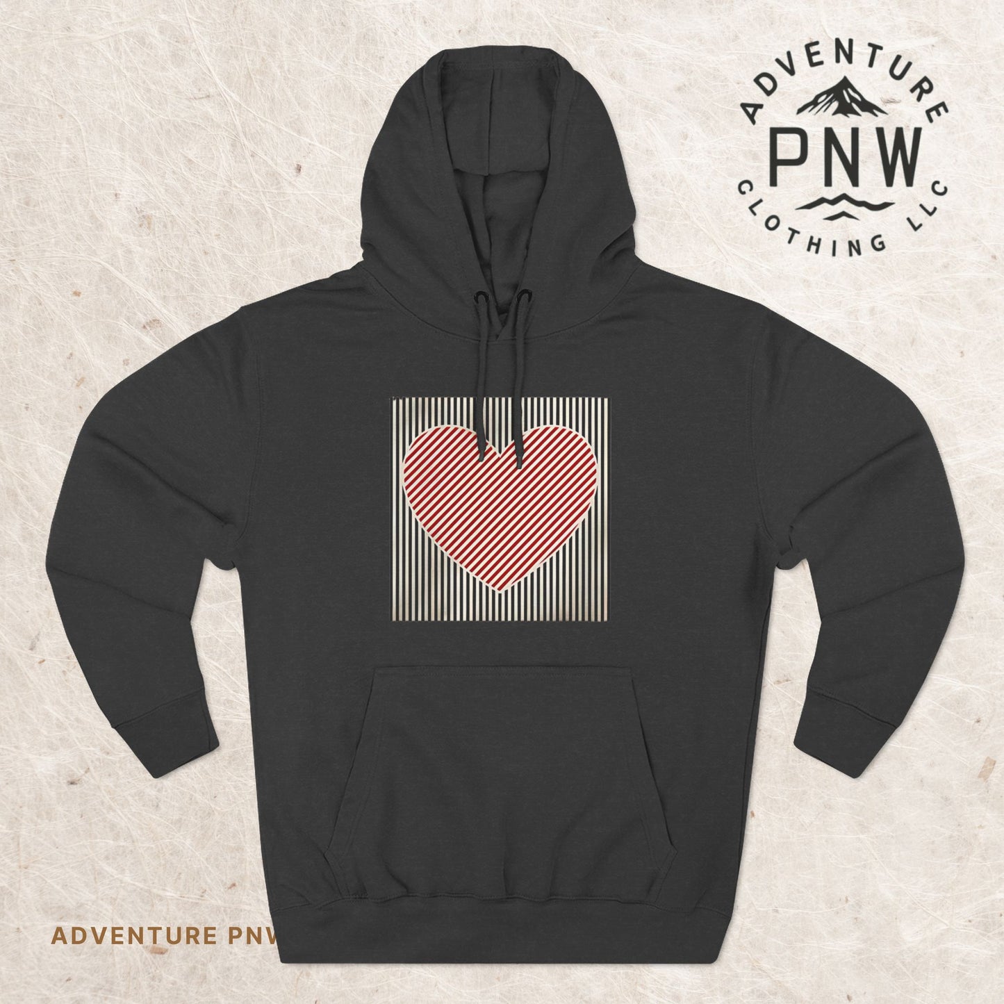Retro Heart Valentine Hoodie – Cute Adventure Gift for Her
