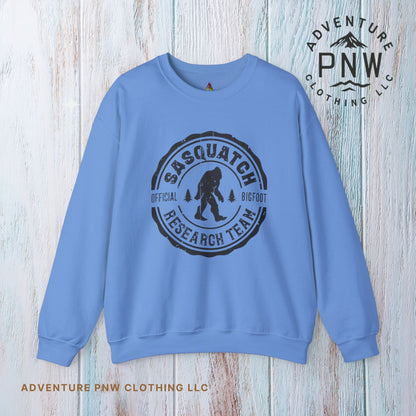 Sasquatch Bigfoot Research Team Crewneck Sweatshirt - Funny Sasquatch Apparel, Unisex Sweatshirt, Cryptid Gift, Sasquatch Lover Gift,