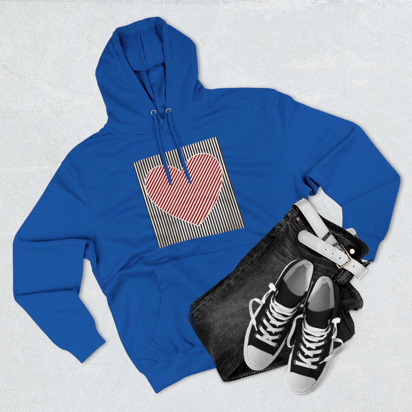 Retro Heart Valentine Hoodie – Cute Adventure Gift for Her