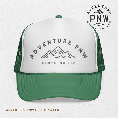 Trucker Caps with Adventure PNW Mountain | Durable Polyester & Nylon Mesh Hats