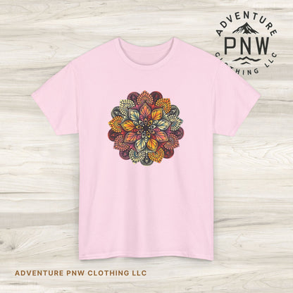 Mandala Floral Tee – Boho Adventure Top