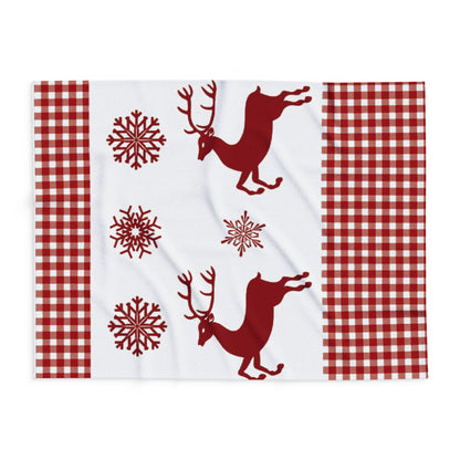 Arctic Adventure Christmas Fleece Blanket | Soft & Warm Holiday Throw | Christmas Decorations