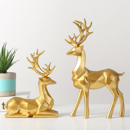 Resin Origami Moose Ornaments