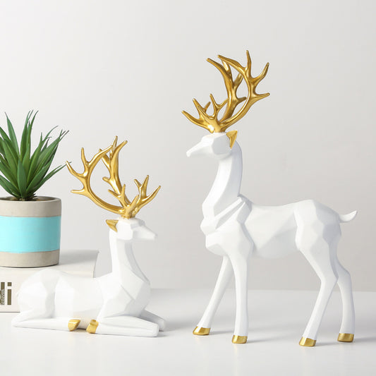 Resin Origami Moose Ornaments