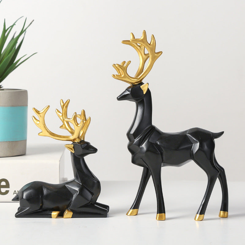 Resin Origami Moose Ornaments