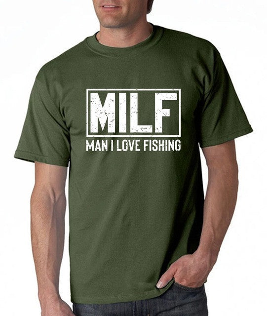 Milf Man I Love Fishing New Mens Shirt Sea Loves Fishes Rod