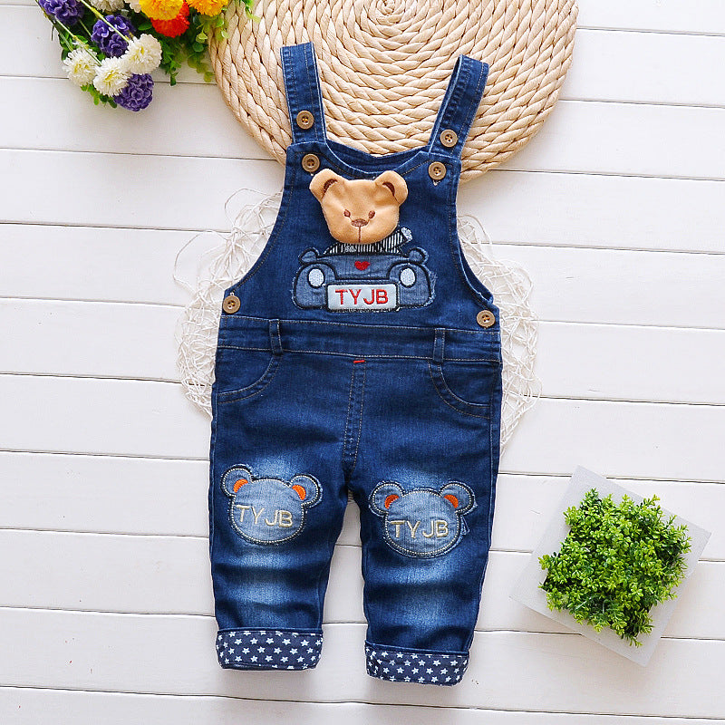 Children's Pants, Baby Children's Overalls, Jeans, Children's Clothing, Children's Pants, Boys And Girls' Cotton Trousers Cover