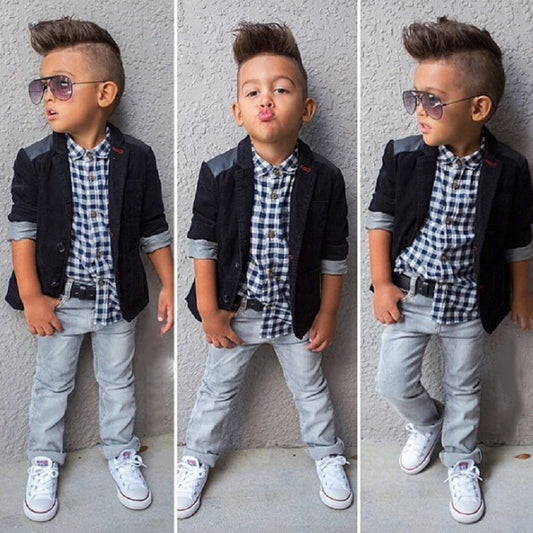 Direct Approval Of A Wholesale Foreign Trade Children's Clothing Boy Suit Jacket Shirt  ,Jeans Children's Suit Factory