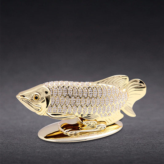 Golden Dragon Fish Decoration | Symbol of Peace and Fortune