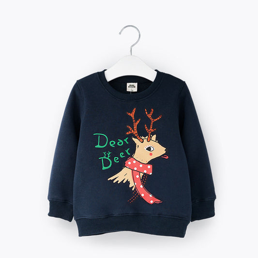 Children's Casual Fleece Sweater | Stylish Holiday & Everyday Designs