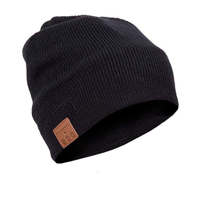 Warm knit flat cap