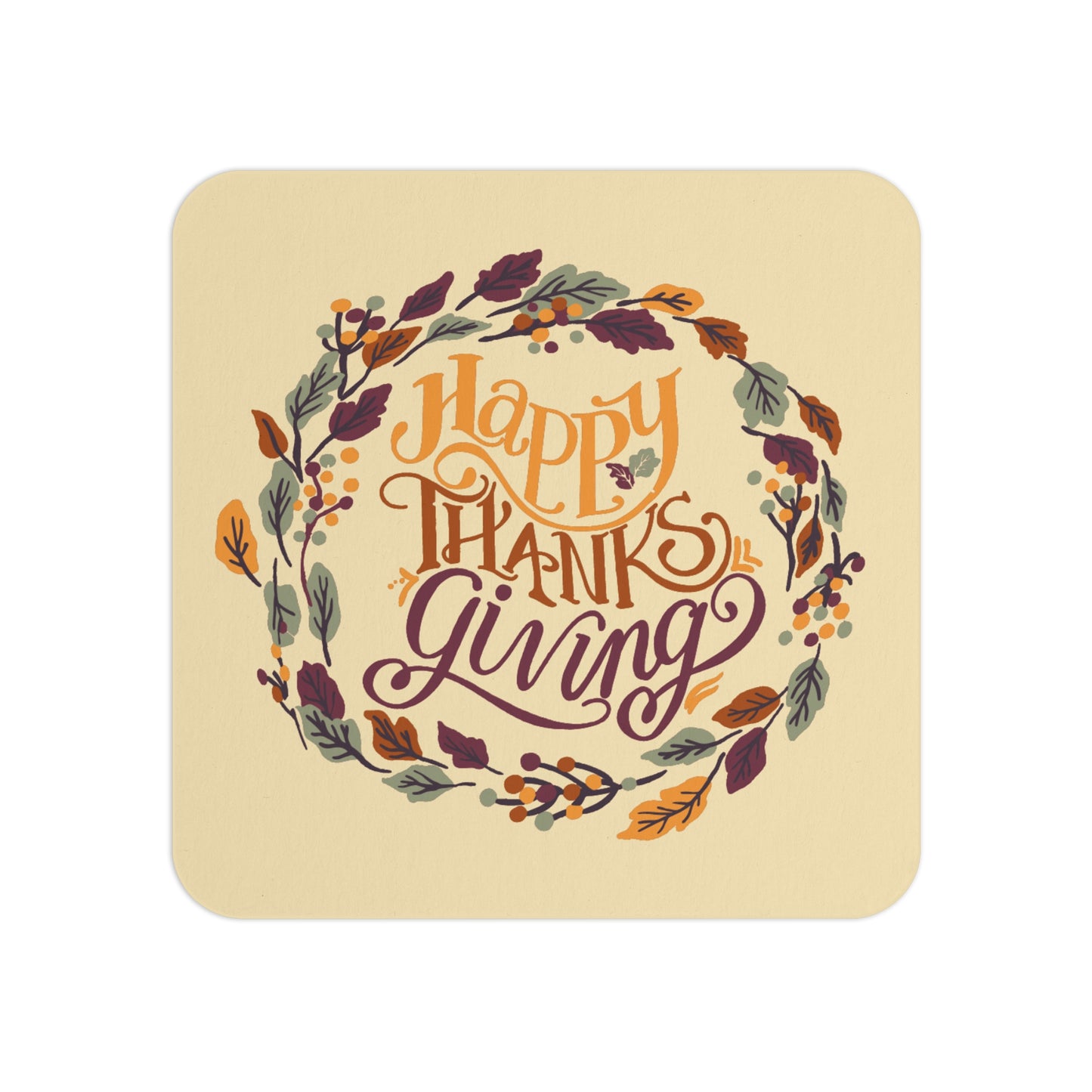 Happy Thanksgiving Adventure Coasters | Celebrate with Style & Gratitude | Coasters (50, 100 pcs)