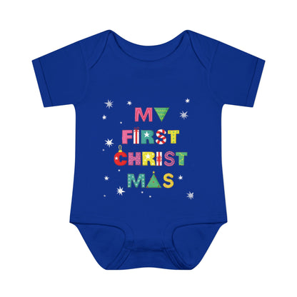 MY FIRST CHRISTMASS |Infant Baby Rib Bodysuit |Christmas Adventure Outfit