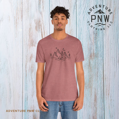 Mountain Adventure PNW T-Shirt Pacific Northwest Inspired Comfort and Style