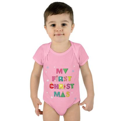 My First Christmas Baby Bodysuit –Adventure Festive Outfit