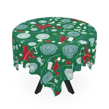 Festive Christmas Tablecloths Adding Warmth Style Christmas Adventure Decorations