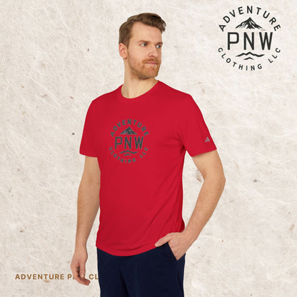 Adidas® Unisex PNW Black Logo Sport T-Shirt | Premium Comfort Athletic Adventure Mountains