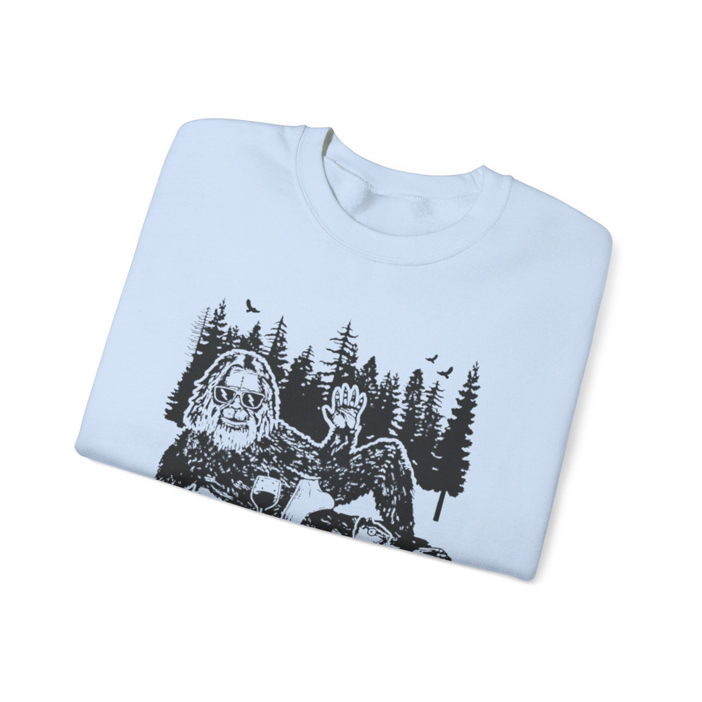 Funny Bigfoot Sasquatch Sweatshirt –Adventure Unisex Crewneck