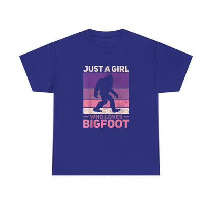 Bigfoot Valentine Shirt, Funny Tee, Unisex Heavy Cotton Tee, Bigfoot Love T-shirt, Valentines Day Gift For Him, Bigfoot Lover Gift,