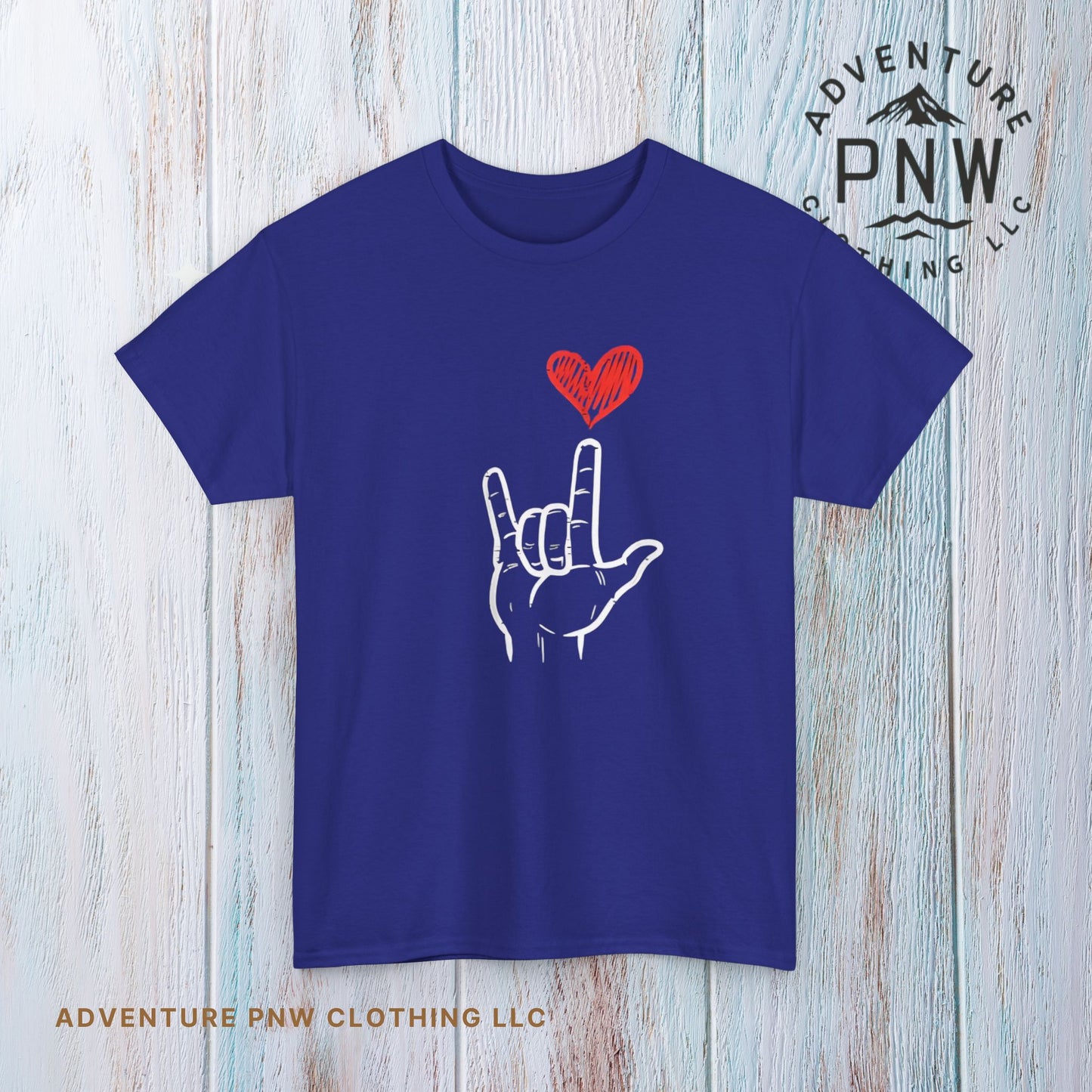 Valentines Day I Love You Hand Sign Heart Unisex T-Shirt, Gift for Him or Her, Valentines Tee, Love Gesture Graphic Tee, Romantic Shirt,