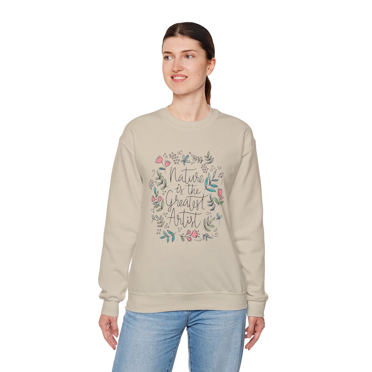 Adventure Nature’s Art Sweatshirt – Floral Valentine Gift