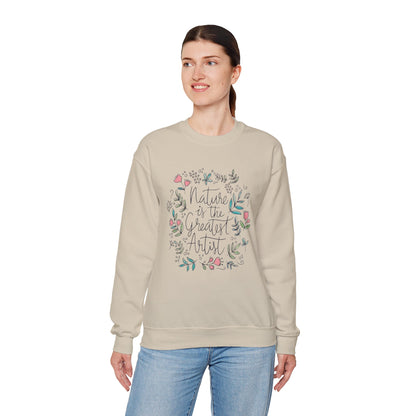 Adventure Nature’s Art Sweatshirt – Floral Valentine Gift