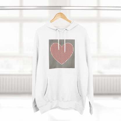 Retro Valentines Heart Hoodie, Cute Love Sweatshirt, Womens Valentines Hoodie, Teacher Mom Heart Hoodie, Vintage Three-Panel Fleece