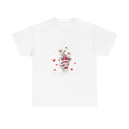 Skeleton Heart Valentine Unisex Tee, Funny Gift for Him/Her, If I had Feelings they'd be for you Shirt, Love Valentine's Day Top, Skeleton