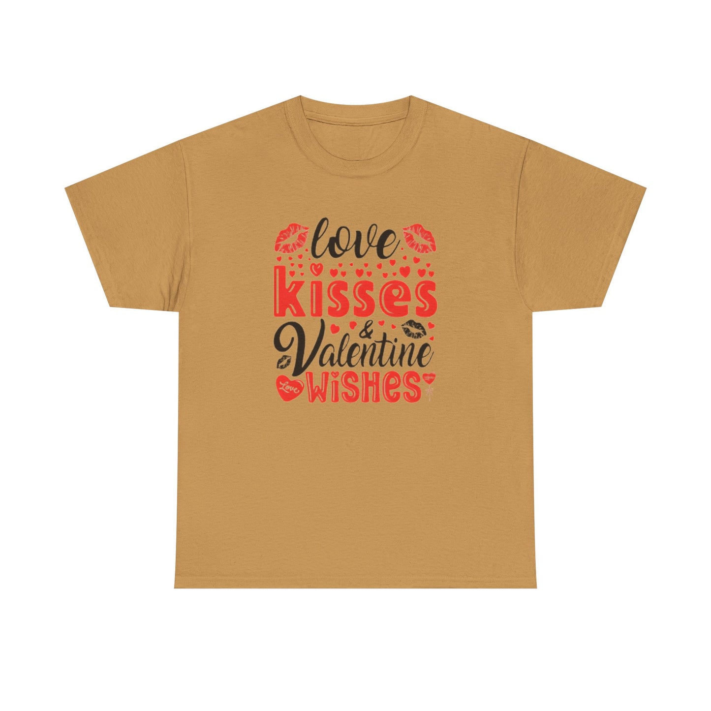 Love Kisses Valentines Wishes Tshirt, Valentines Day Shirt, Unisex T-shirt, Valentines Day Gift for Him or Her, Valentine's Graphic